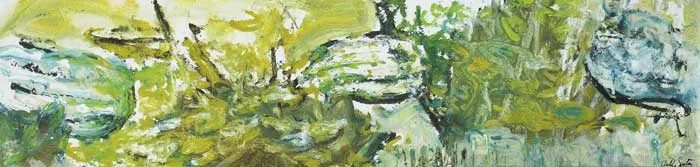 NATASHA'S MARROWS by Camille Souter, 1966, oil on board, offered Mar 2009