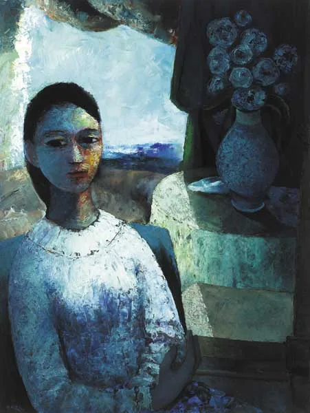 MARTHA by Daniel O'Neill, oil on board, offered Mar 2009