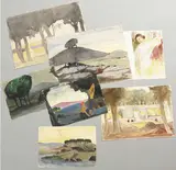 Robert Gregory, WEST OF IRELAND LANDSCAPES WITH FIGURES AND BATHERS - A COLLECTION OF WATERCOLOURS