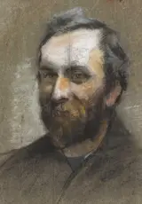 Sarah Purser, STUDY FOR PORTRAIT OF A BEARDED MAN, POSSIBLY JOHN PHILIP PEACAN, circa November 1883