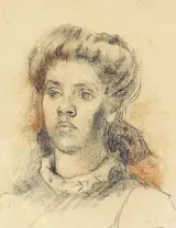 Sarah Purser, HEAD OF A YOUNG GIRL WITH POUTING LIPS