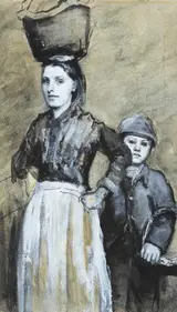 Sarah Purser, YOUNG PEASANT WOMAN AND BOY