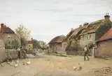 Joseph Poole Addey, ENGLISH VILLAGE SCENE
