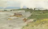 William Henry Bartlett, THE KELP BURNERS, INISHKERAGH, NORTH WEST DONEGAL