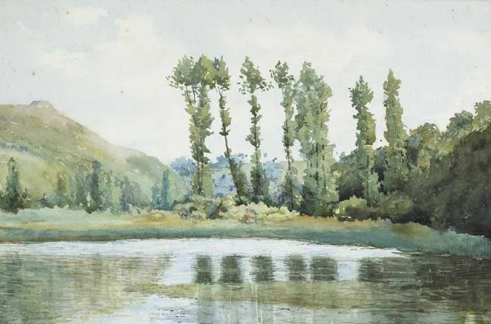 Dermod O'Brien, SOLITUDE, watercolour