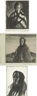 Gerald Brockhurst, A CONNEMARA PEASANT, FEBRUARY 1921 AND OTHER FIGURES (SET OF 4)