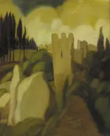 Cecil Ffrench Salkeld, LANDSCAPE WITH CASTLE