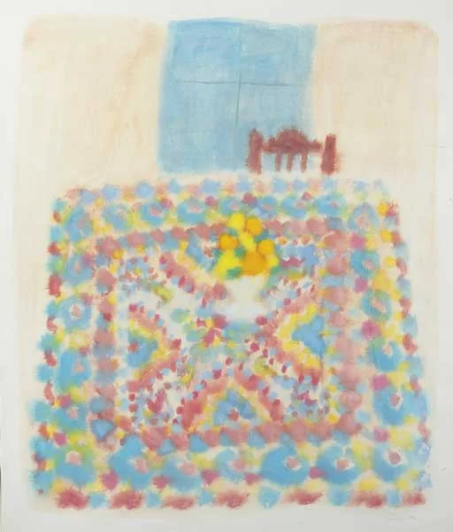 KITCHEN TABLE by Neil Shawcross, 1982, watercolour, offered Mar 2009