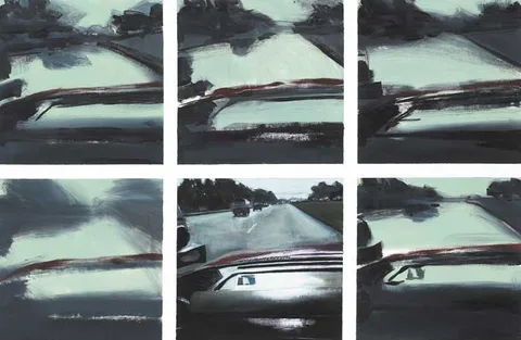 Peter Fitzgerald, ROAD TO GLENDALOUGH, oil on canvas