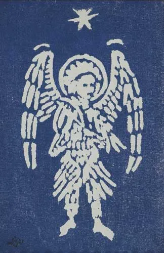 ANGEL by Gerard Dillon, linocut, sold Dec 2008