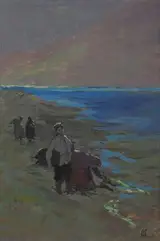 Eileen Murray, GATHERING KELP ON A SEA SHORE, ACHILL