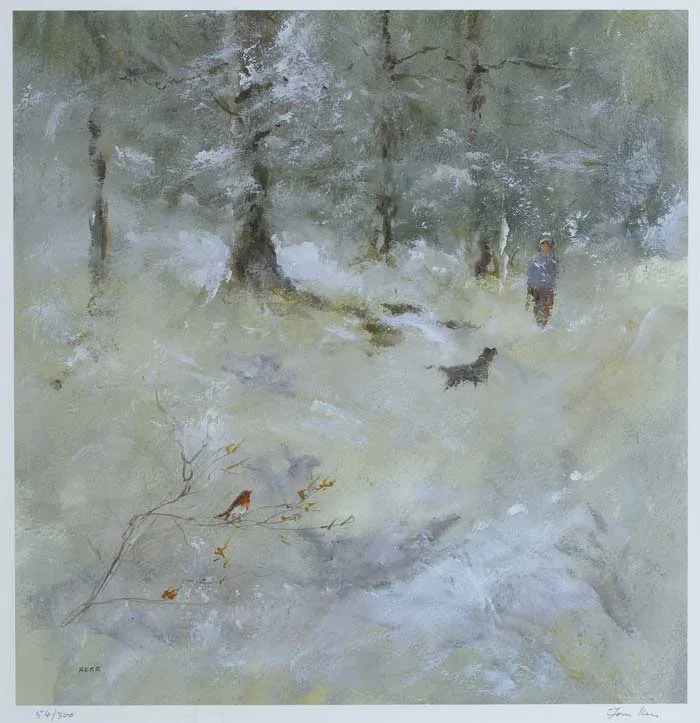 Tom Kerr, WOOD IN WINTER, offset lithographic poster (no. 54 from an edition of 300)