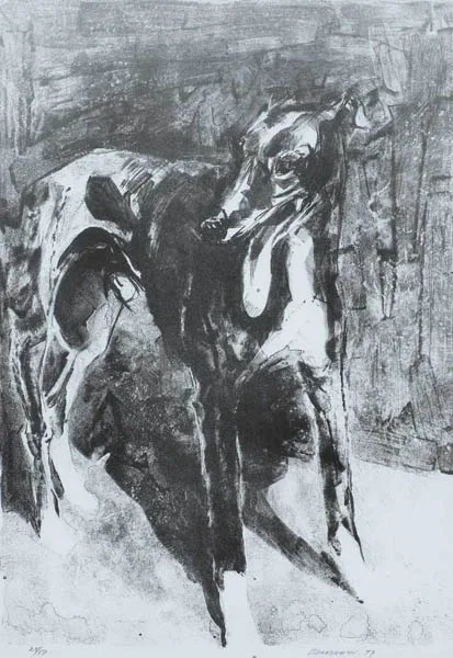 Basil Blackshaw, GREYHOUND, 1979, lithograph (no. 28 from an edition of 50)