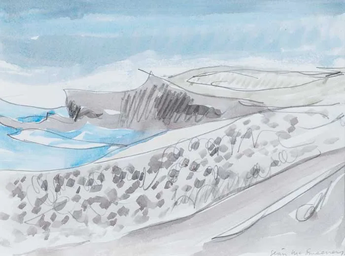 SHORELINE, LOUGHAUN by Seán McSweeney, 2004, pencil and watercolour, offered Dec 2008