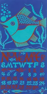 John Ffrench, CALENDAR PAGE FOR NOVEMBER 1979