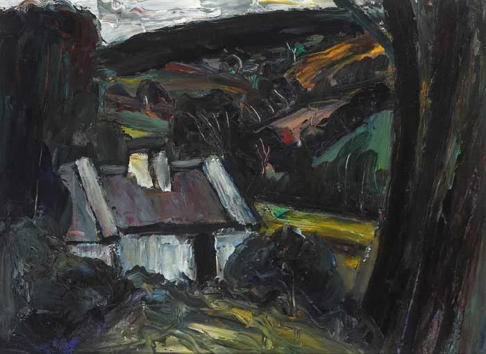 GLENASMOLE, COUNTY WICKLOW by Peter Collis, oil on board, sold Dec 2008
