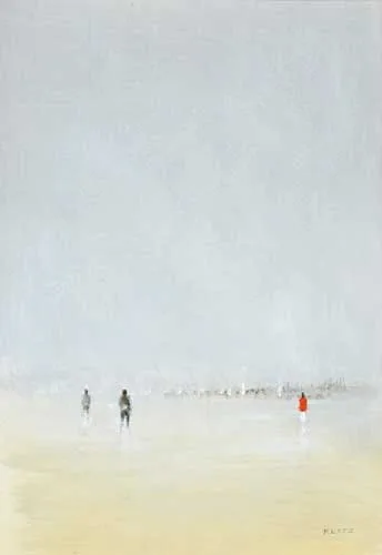 Anthony Robert Klitz, SANDYMOUNT STRAND, DUBLIN, watercolour heightened with white