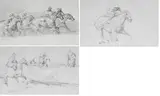 Peter Curling, EQUESTRIAN STUDIES (SET OF THREE)