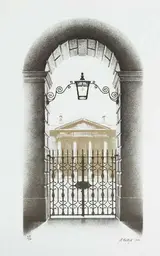 Robert Ballagh, TRINITY COLLEGE DUBLIN, VIEW OF THE EXAMINATION HALL