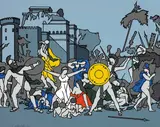 Robert Ballagh, THE RAPE OF THE SABINES, AFTER DAVID