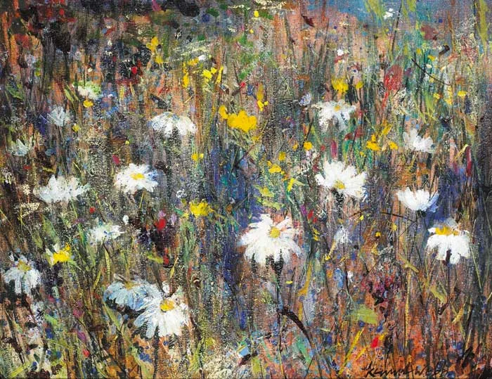 SUMMER PASTURE by Kenneth Webb, oil on canvas, offered Nov 2008