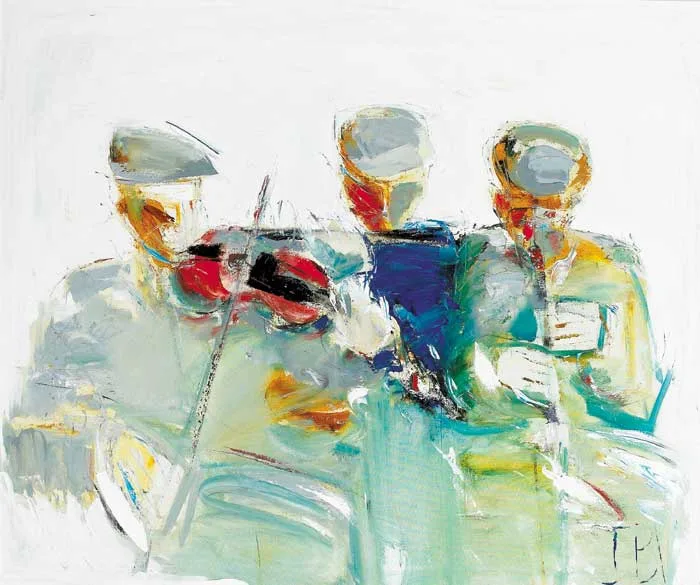 John B. Vallely, THE KILLAVIL TRIO, oil on canvas