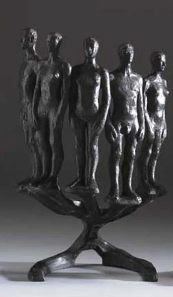 GROUP FROM CITIZENS' TREE by James McKenna, 1966, bronze (no. 1 from an edition of 5), offered Nov 2008