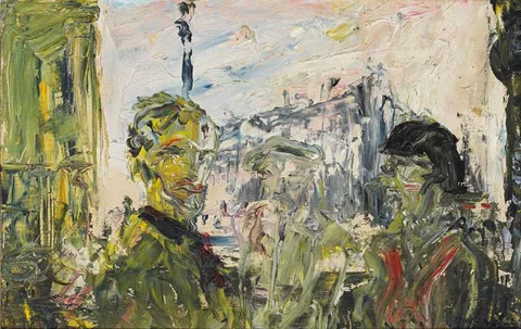 Jack Butler Yeats, THE STREET IN SHADOW, 1932, oil on panel