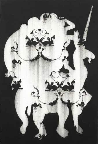 Alice Maher, HYBRIDA (NIGHT GARDEN SERIES), 2006, charcoal on paper