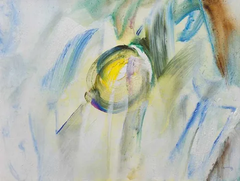 Louis le Brocquy, LEMON GROWING, 1993, oil on canvas