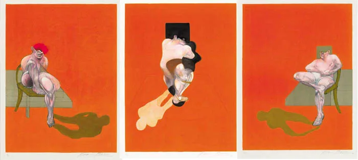 TRIPTYCH by Francis Bacon, 1983-84, lithographs (no. 98 from an edition of 180), offered Sep 2008