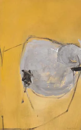 EMERGING by Cecil King, oil on board, sold Sep 2008