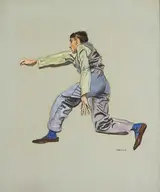 Seán Keating, STUDY FOR BRETHREN SO RUN