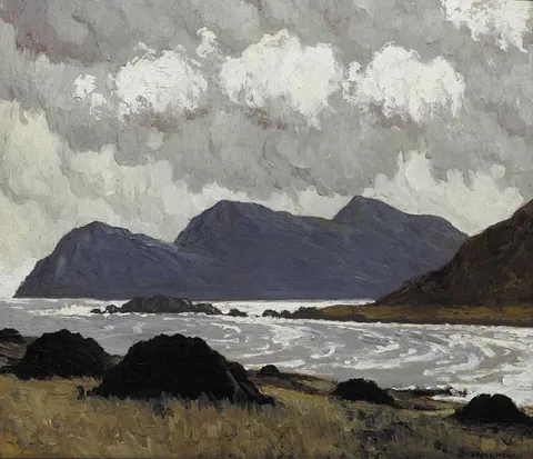 Paul Henry, ACHILL HEAD, circa 1929, oil on panel