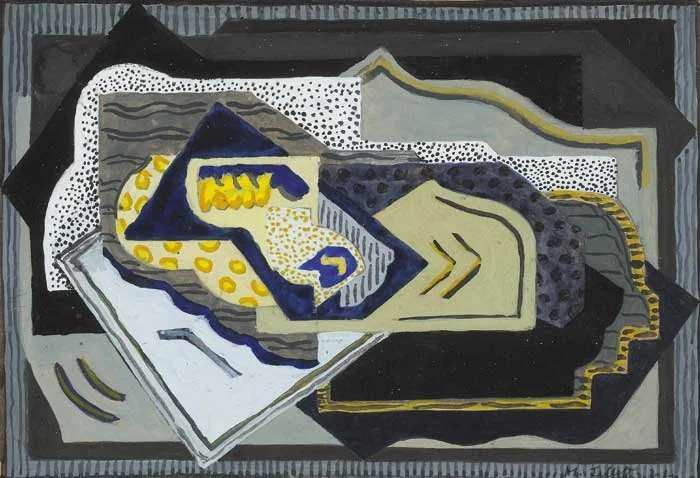 COMPOSITION by Mainie Jellett, 1924, gouache, offered Sep 2008