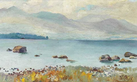 Edith Anna Somerville, EAST WIND, 1927, oil on panel