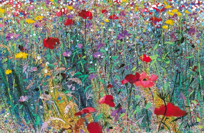 SUMMER MEADOW by Kenneth Webb, oil on canvas, sold Sep 2008