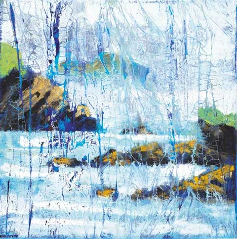 Rod Coyne, SOFT RAIN, BALLINSKELLIGS, oil on canvas