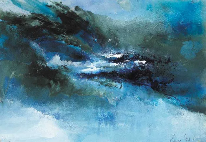Janet Pierce, LANDSCAPE II, 1996, mixed media on paper