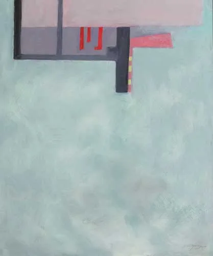 SKY TEMPLE by Jean Duncan, oil on board, offered May 2008