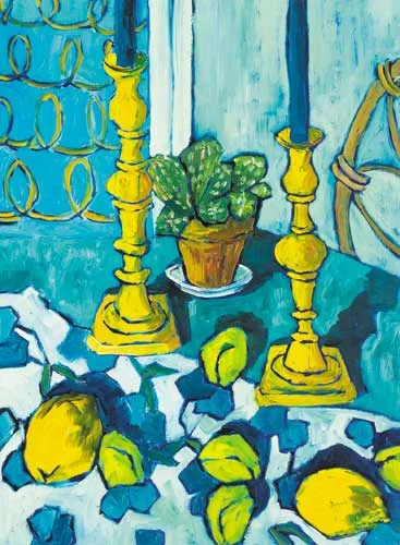 TOM'S CANDLESTICKS by Patrick Viale, oil on board, offered May 2008