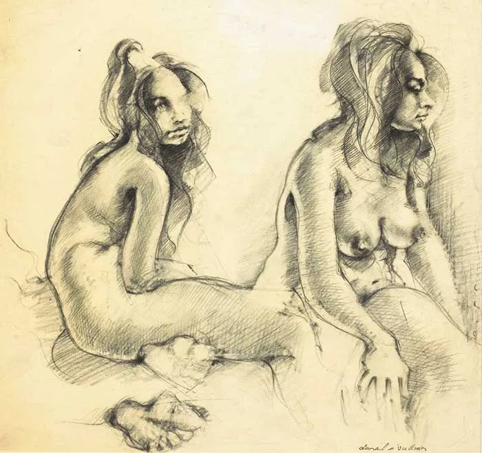 Donal O'Sullivan, NUDE STUDIES (SET OF THREE), pencil on paper
