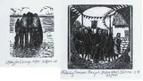 Joseph Sloan, LIFTING THE CURRACH and FISHING SEASON PRAYER, ARAN ISLES, 2008 (A PAIR)