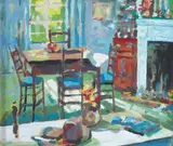 James O'Halloran, INTERIOR WITH TABLE AND CHAIRS
