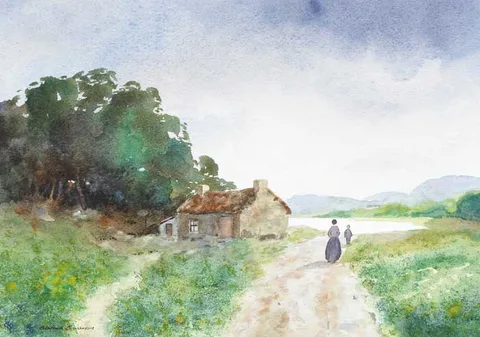 Edward Emerson, NEAR BALLINROBE, COUNTY MAYO, watercolour