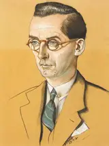 Harry Kernoff, PORTRAIT OF A MAN, POSSIBLY SEAMUS KELLY, THEATRE CRITIC FOR THE IRISH TIMES