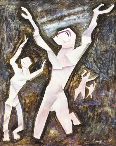WHAT FOR? by Basil Rakoczi, 1967, oil on canvas, offered May 2008