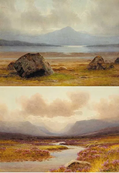 GANIAMORE FROM CARRIGART and THE GLENVEAGH HILLS, DONEGAL (A PAIR) by Captain George Drummond Fish, watercolour, offered May 2008