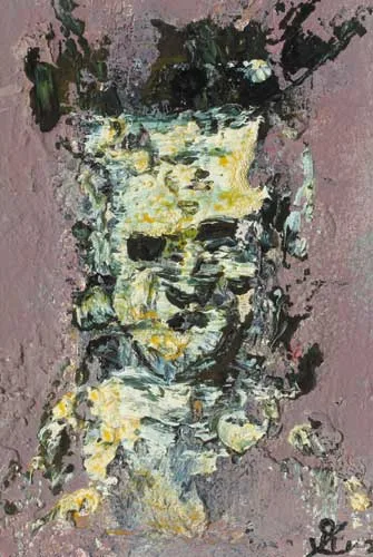 HEAD by John Kingerlee, 2003, oil on board, sold Dec 2007