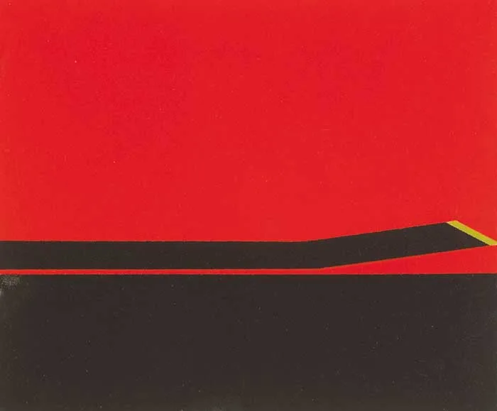 Cecil King, INLET, gouache on paper